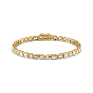 Facet Medley - Pure Gold Lab Diamond Solitaire Bracelet thumbnail 1
