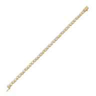 Facet Medley - Pure Gold Lab Diamond Solitaire Bracelet thumbnail 3