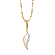 Featherlight Grace - Pure Gold Lab Diamond Pendant thumbnail 4