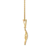 Featherlight Grace - Pure Gold Lab Diamond Pendant thumbnail 5