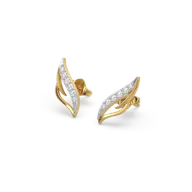 Featherlight Grace - Pure Gold Lab Diamond Stud Earrings thumbnail 1
