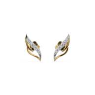 Featherlight Grace - Pure Gold Lab Diamond Stud Earrings thumbnail 3