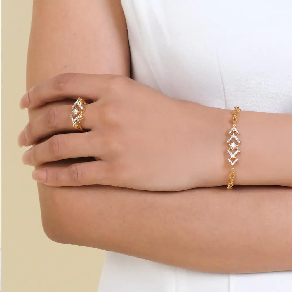 Fierce Aura – Lab Diamond Solitaire Bracelet — image 1