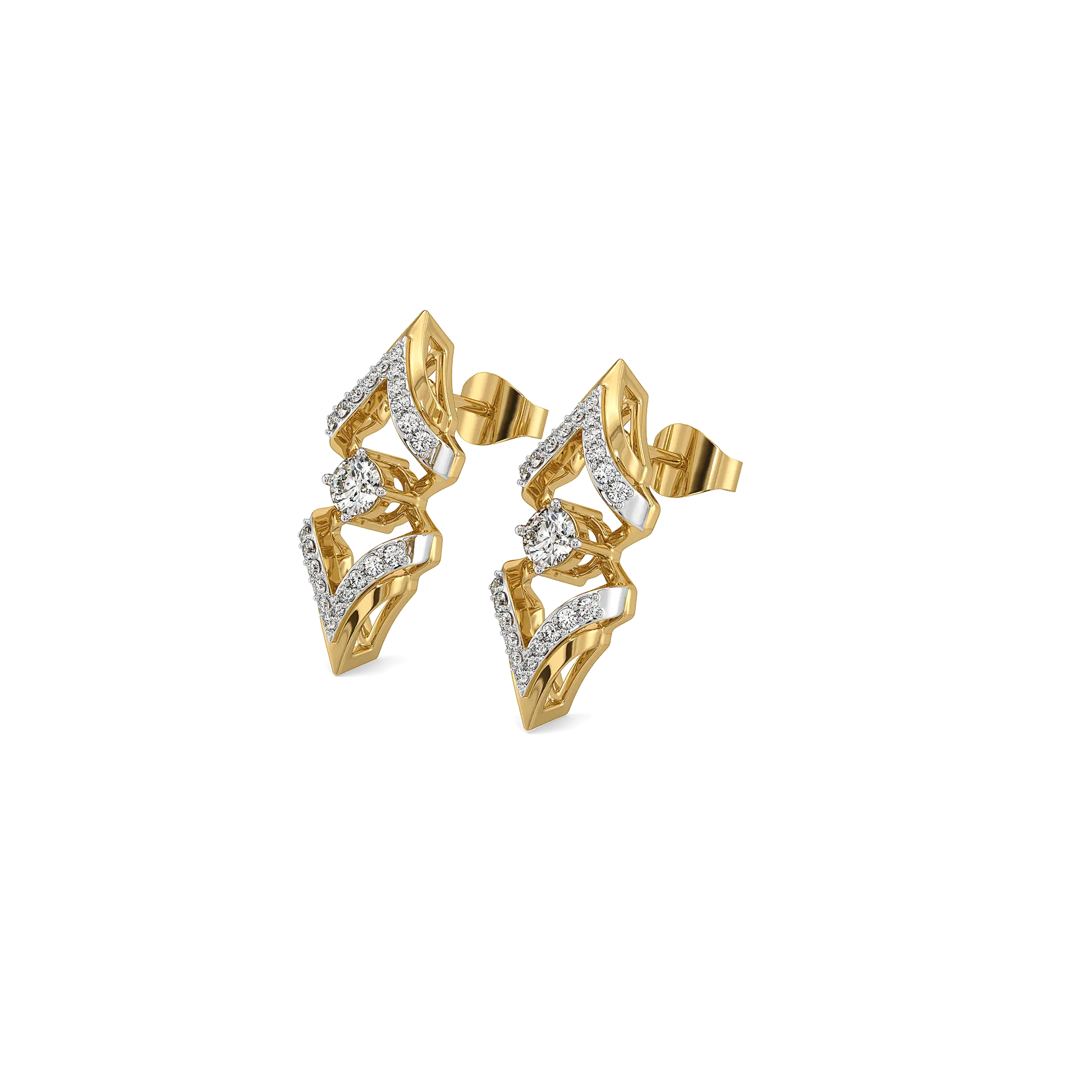 Fierce Aura – Lab Diamond Solitaire Earrings — image 1