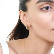 Fierce Aura – Lab Diamond Solitaire Earrings thumbnail 2