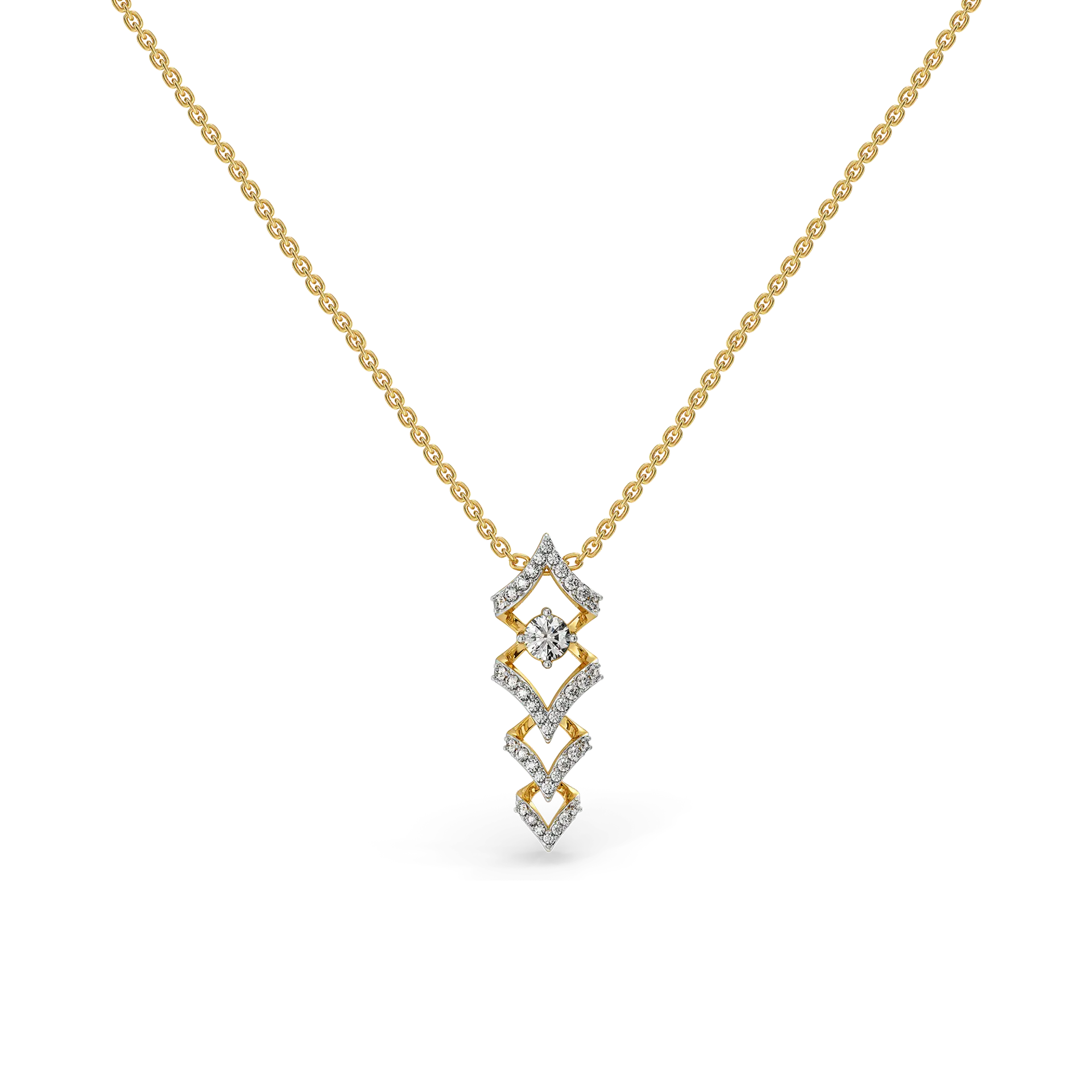 Fierce Aura - Lab Diamond Solitaire Necklace — image 1