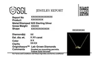 First Steps - Lab Diamond Necklace thumbnail 6