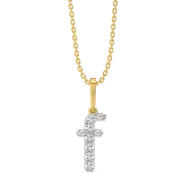 Flawless F - Lab Diamond Alphabet Pendant thumbnail 1