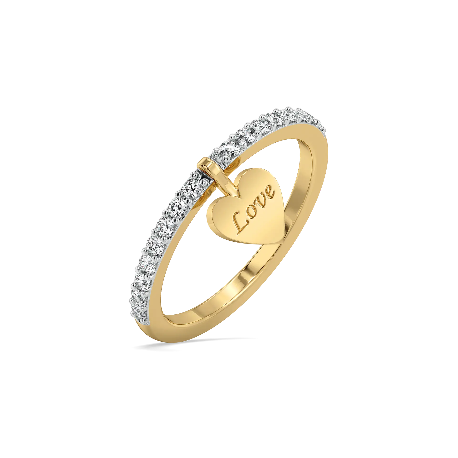 Flip of Love - Lab Diamond Modular Ring — image 1