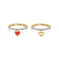 Flip of Love - Lab Diamond Modular Ring thumbnail 3