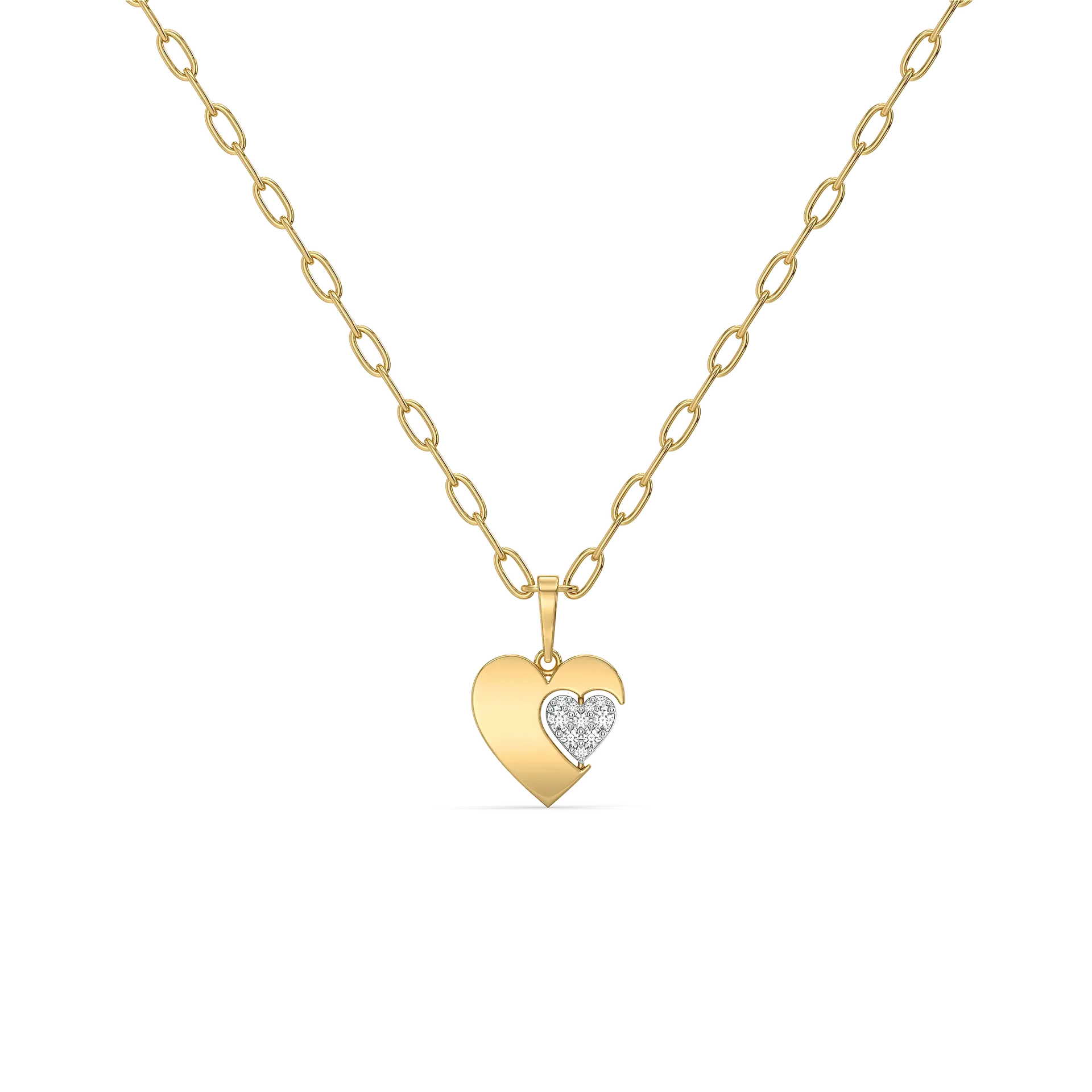 Flip of Love - Lab Diamond Necklace — image 1