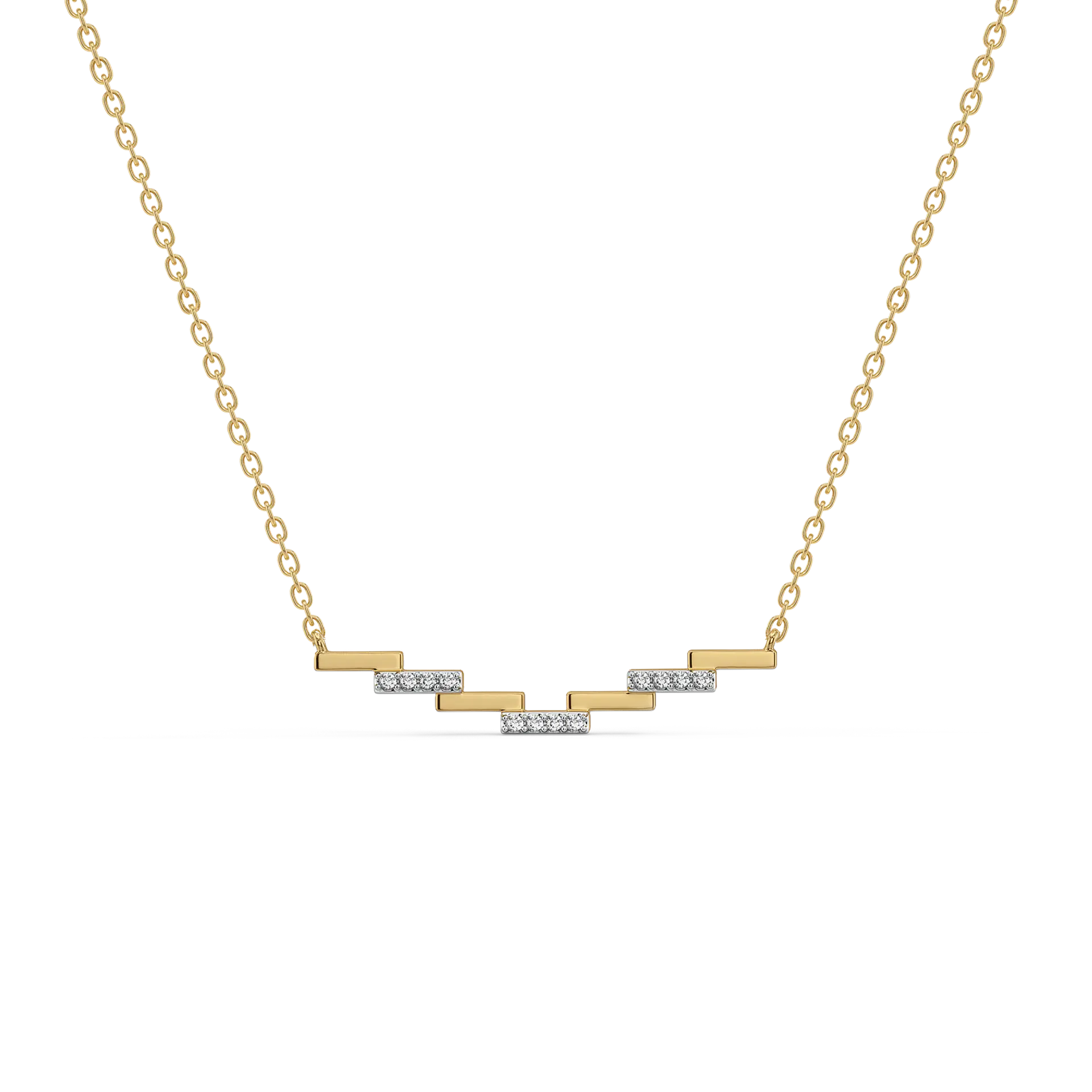 Floating Staircase - Lab Diamond Necklace — image 1