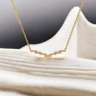 Floating Staircase - Lab Diamond Necklace thumbnail 3