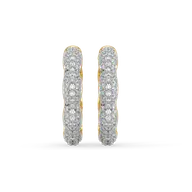 Flora Arc Huggies - Lab Diamond Earrings thumbnail 2