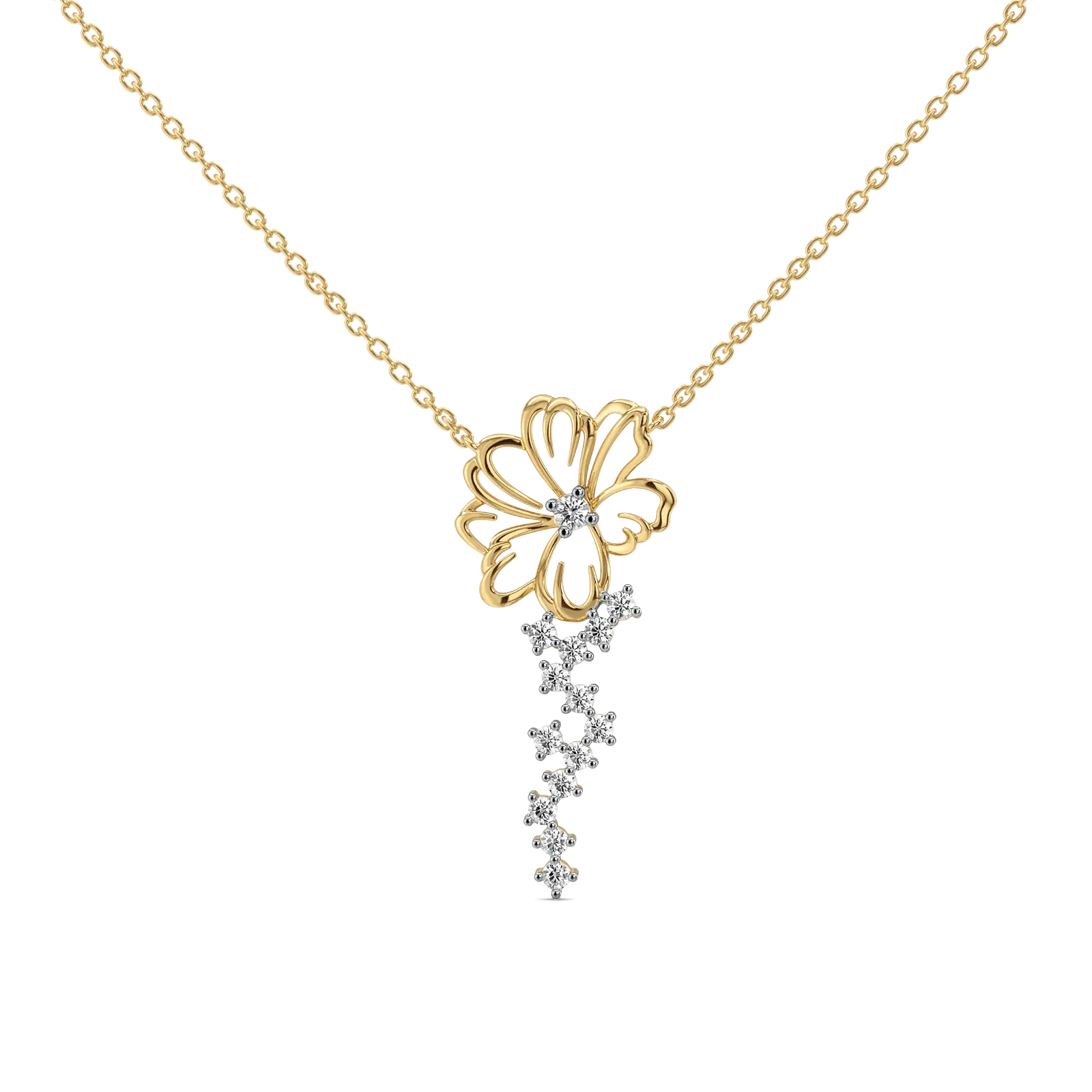 Flora Dewdrops - Lab Diamond Necklace — image 1