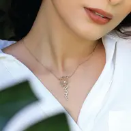 Flora Dewdrops - Lab Diamond Necklace thumbnail 2
