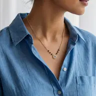 Floral Promise - Lab Diamond Mangalsutra Necklace thumbnail 2