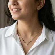 Floral Promise - Lab Diamond Mangalsutra Necklace thumbnail 4