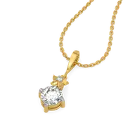Floret Spark - Pure Gold Lab Diamond Pendant thumbnail 1