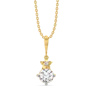 Floret Spark - Pure Gold Lab Diamond Pendant thumbnail 2
