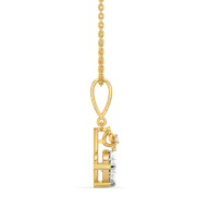 Floret Spark - Pure Gold Lab Diamond Pendant thumbnail 3