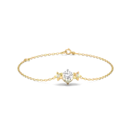 Floret Spark - Pure Gold Lab Diamond Solitaire Bracelet thumbnail 1