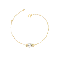 Floret Spark - Pure Gold Lab Diamond Solitaire Bracelet thumbnail 2
