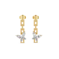 Flutter of Light - Lab Diamond Drop Earrings thumbnail 1