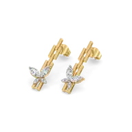 Flutter of Light - Lab Diamond Drop Earrings thumbnail 2