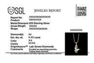 Flutter of Light - Lab Diamond Pendant thumbnail 4