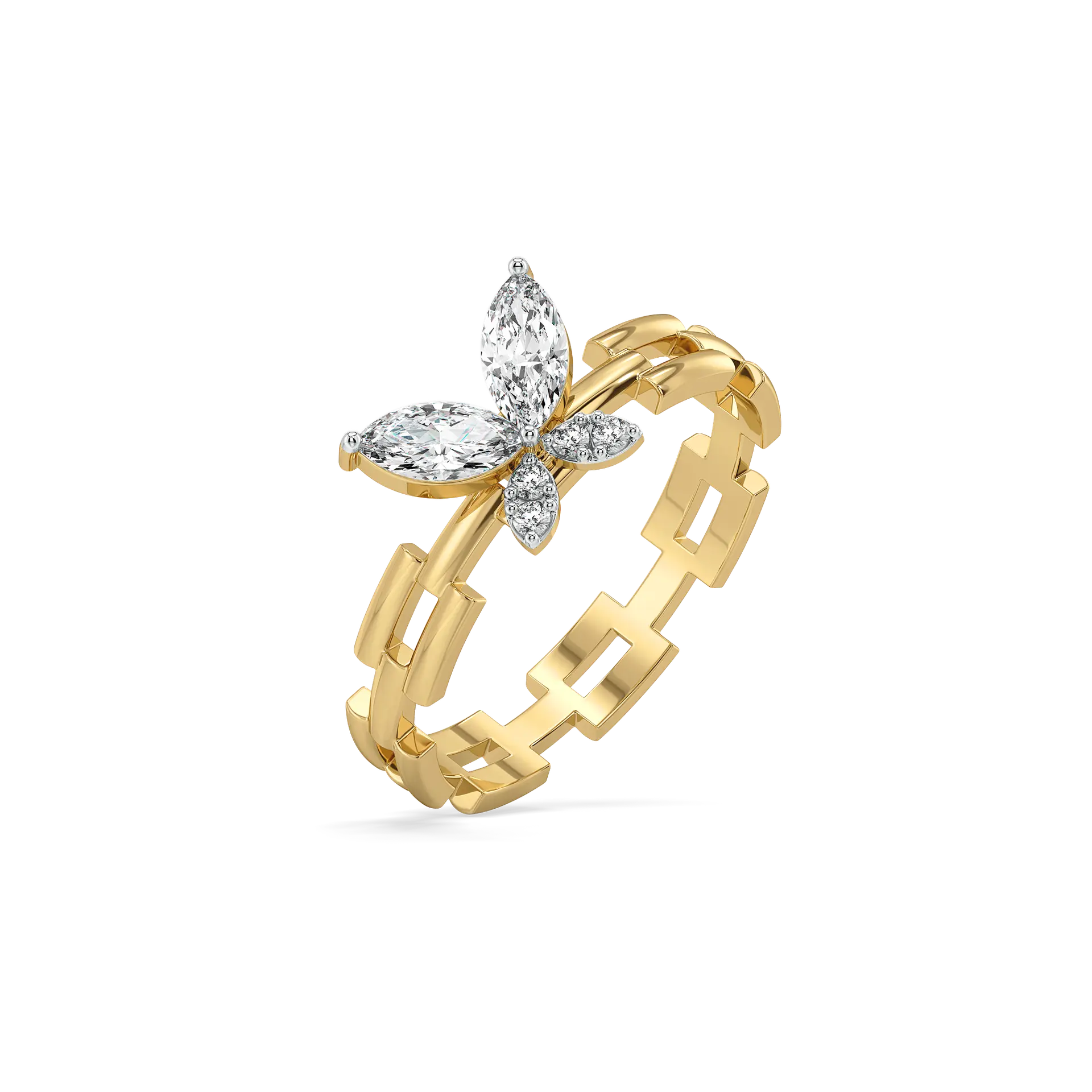 Flutter of Light - Lab Diamond Ring — image 1