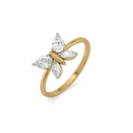 Fluttered Grace  - Pure Gold Lab Diamond Ring thumbnail 1