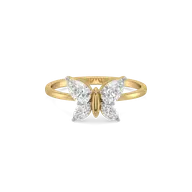 Fluttered Grace  - Pure Gold Lab Diamond Ring thumbnail 2