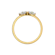 Fluttered Grace  - Pure Gold Lab Diamond Ring thumbnail 3