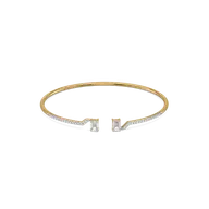 Forever Emerald - Pure Gold Lab Diamond Solitaire Bangle thumbnail 3