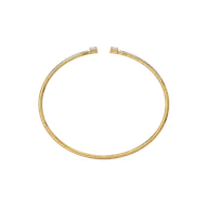 Forever Emerald - Pure Gold Lab Diamond Solitaire Bangle thumbnail 4
