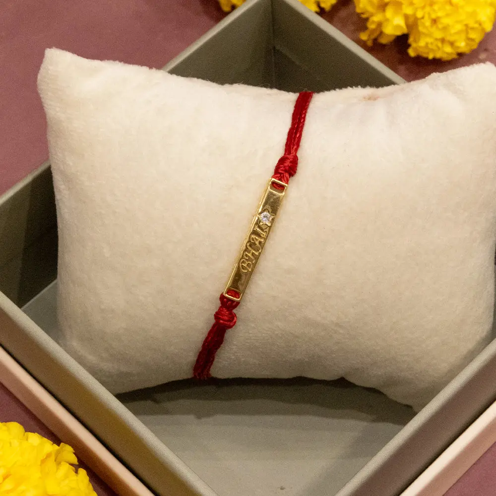 Forever My Bhai - Lab Diamond Men's Rakhi