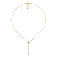 Four Leaf Cascade - Lab Diamond Lariat Necklace thumbnail 5