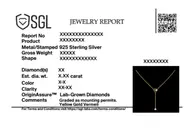 Four Leaf Cascade - Lab Diamond Lariat Necklace thumbnail 7