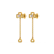 Four Leaf - Lab Diamond Cascade Earrings thumbnail 3