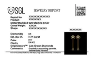 Four Leaf - Lab Diamond Cascade Earrings thumbnail 7
