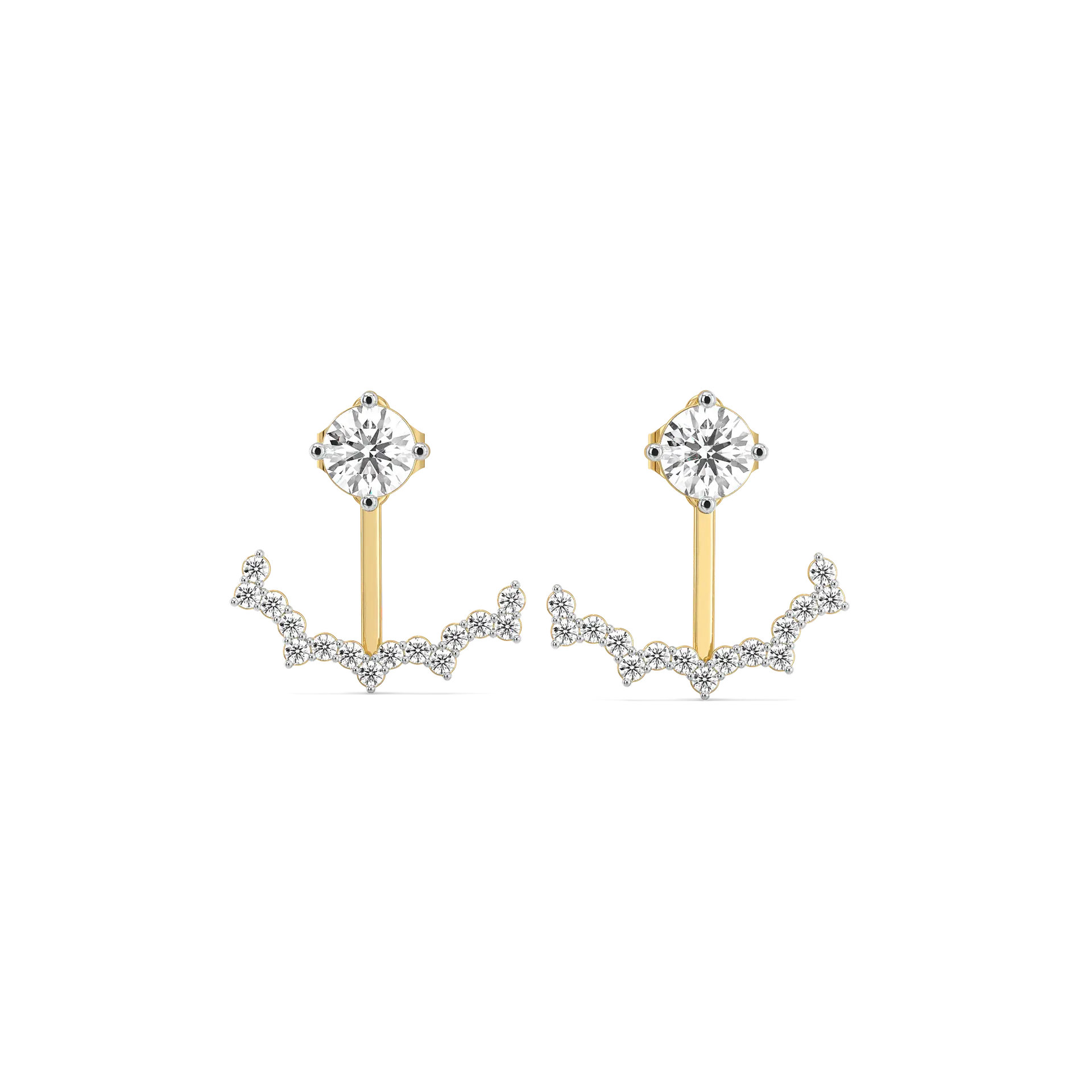Front & Beyond – Lab Diamonds Dual-Wear Earrings — image 1