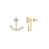 Front & Beyond – Lab Diamonds Dual-Wear Earrings thumbnail 4