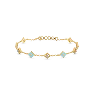 Frosted Serenity - Lab Diamond Snowflakes Bracelet thumbnail 1