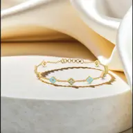 Frosted Serenity - Lab Diamond Snowflakes Bracelet thumbnail 3