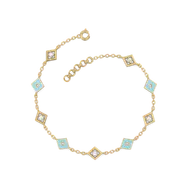 Frosted Serenity - Lab Diamond Snowflakes Bracelet thumbnail 4
