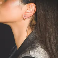 Galaxy Charm Ear Jacket - Lab Diamond Earrings thumbnail 2