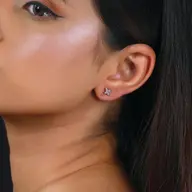 Galaxy Charm Ear Jacket - Lab Diamond Earrings thumbnail 6