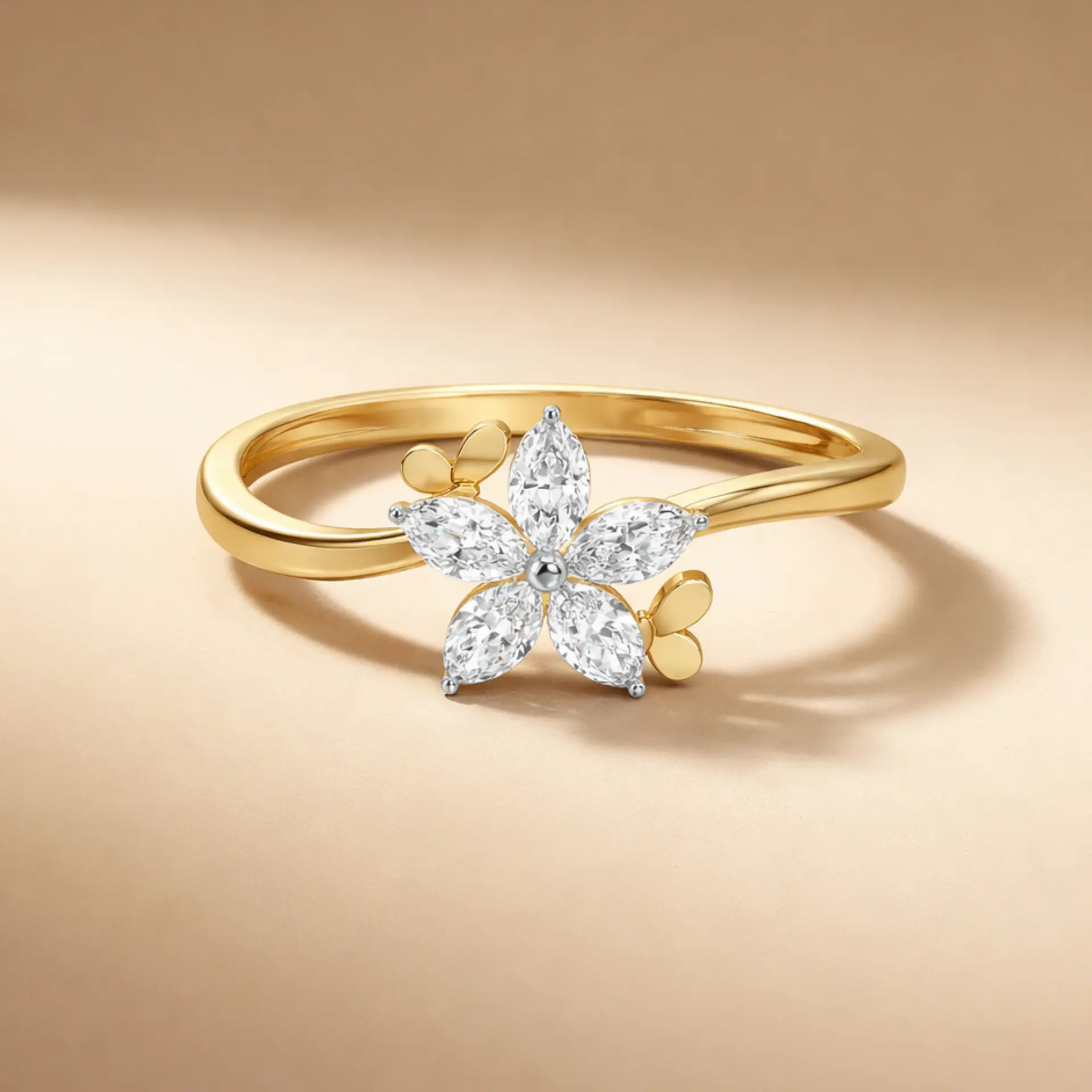 Garden of Light - Pure Gold Lab Diamond Ring — image 1