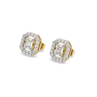 Gatsby Glamour - Pure Gold Lab Diamond Stud Earrings thumbnail 1
